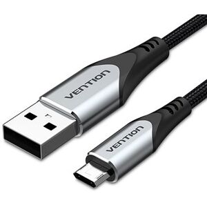 Vention Reversible USB 2.0 to Micro USB Cable 0.5 M Gray Aluminum Alloy Type