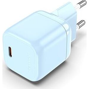 Vention 1-port Stylish USB-C GaN Charger (30 W) Blue