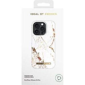 iDeal Of Sweden Ochranný kryt Fashion na iPhone 15 Pro Carrara Gold