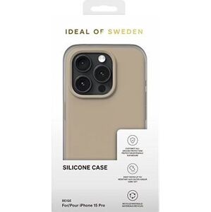 iDeal Of Sweden Silikónový ochranný kryt na iPhone 15 Pro Beige