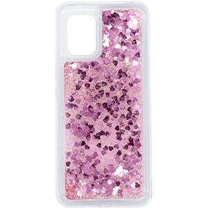iWill Glitter Liquid Heart Case pre Xiaomi Mi 10 Lite Pink
