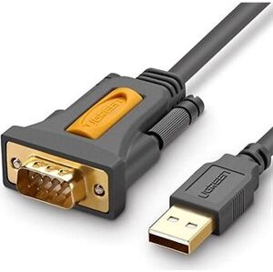 Ugreen USB 2.0 to RS-232 COM Port DB9 (M) Adaptér Cable Black 1,5 m